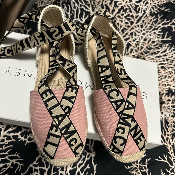 Stella McCartney Pink Gaia Open Espadrilles size 36 worn only a handful of times - Picture 3 of 4